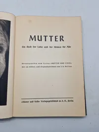 Original tysk ww2 bog - Mutter