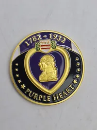 Purpleheart Challenge coin