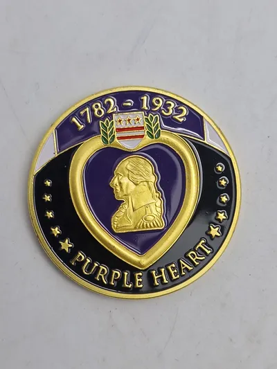 Purpleheart Challenge coin