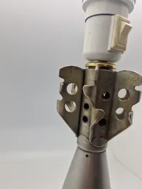 Original Dansk øvelses morter ombygget til lampe