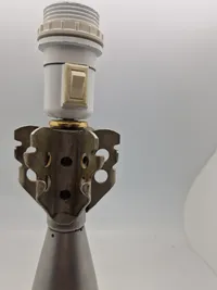Original Dansk øvelses morter ombygget til lampe