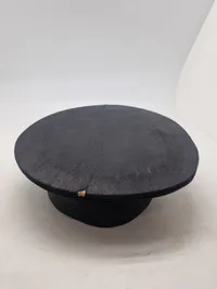 Original Dansk chauffør kasket, sort silke ca 1930