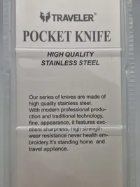 Traveler pocket knife - uåbnet
