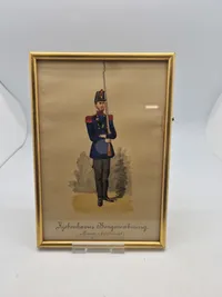 Original akvarel Københavns borgervæbning