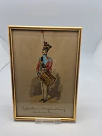 Original akvarel Københavns borgervæbning