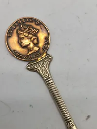 Original engelsk kronings ske - pletsølv