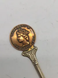 Original engelsk kronings ske - pletsølv