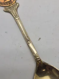 Original engelsk kronings ske - pletsølv