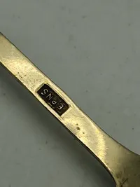 Original engelsk kronings ske - pletsølv