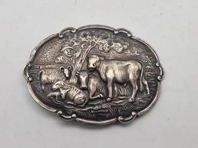 Broche - pletsølv