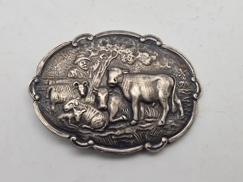 Broche - pletsølv