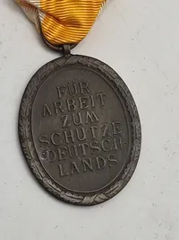 Original tysk WW2 Westwall medalje