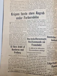 Originalt eks af Berlingske tidende fra 1940