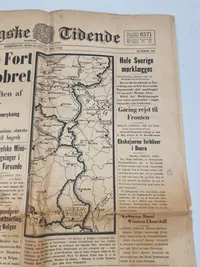 Originalt eks af Berlingske tidende fra 1940