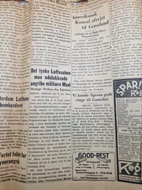 Originalt eks af Berlingske tidende fra 1940