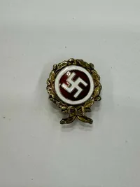 Originalt Dansk  D.N.S.A.P. æresemblem i guld WW2, ekstremt sjældent