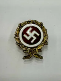 Originalt Dansk  D.N.S.A.P. æresemblem i guld WW2, ekstremt sjældent