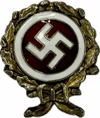 Originalt Dansk  D.N.S.A.P. æresemblem i guld WW2, ekstremt sjældent