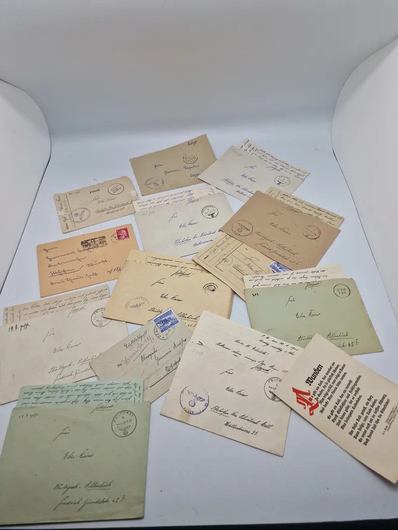 Lot originalt tysk feldpost - ww2