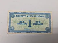 Original engelsk militær seddel til brug i Tyskland efter ww2