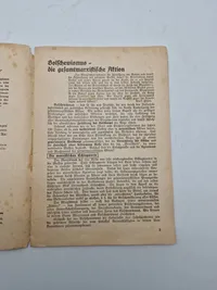 Originalt tysk propaganda hæfte - ww2