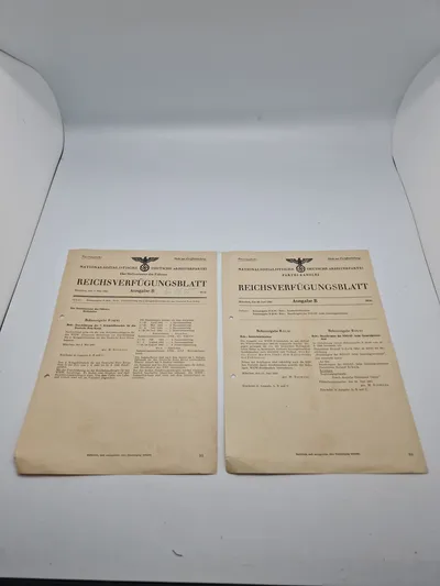 Originale tyske ww2 dokumenter