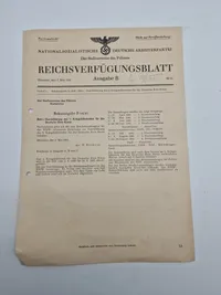 Originale tyske ww2 dokumenter