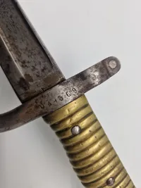 Original fransk model 1866 bajonet Chassepot