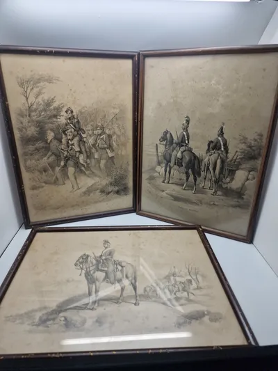 Originale 1800 tals soldaterbilleder