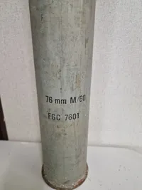 Original 76 mm M/60 med dummy projektil ( skal hentes i Vordingborg )