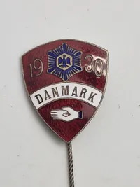 Original Dansk - Tysk politi venskabs nål 1930
