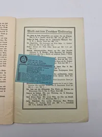 Originalt NSDAP partiprogram WW2