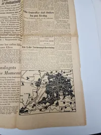 Original udgave af Nazisternes avis Fædrelandet WW2