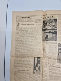 Original udgave af Nazisternes avis Fædrelandet WW2