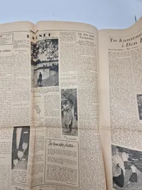 Original udgave af Nazisternes avis Fædrelandet WW2