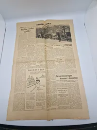 Original udgave af Nazisternes avis Fædrelandet WW2