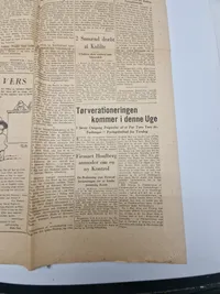 Original udgave af Nazisternes avis Fædrelandet WW2