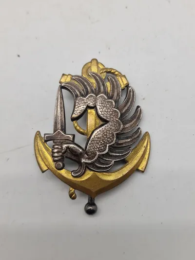 Original Fransk Insigne de béret d'infanterie de marine parachutiste
