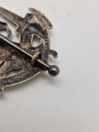 Original Fransk Insigne de béret d'infanterie de marine parachutiste