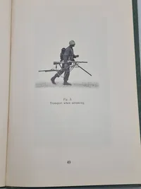 Sjælden original instruktionsbog for Madsen maskingevær mm.