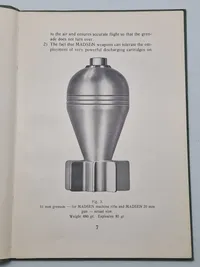 Sjælden original instruktionsbog for Madsen maskingevær mm.
