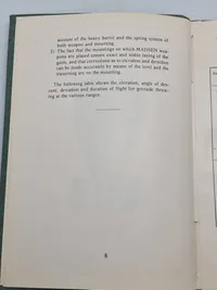 Sjælden original instruktionsbog for Madsen maskingevær mm.