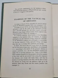 Sjælden original instruktionsbog for Madsen maskingevær mm.