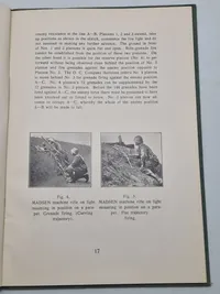 Sjælden original instruktionsbog for Madsen maskingevær mm.