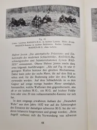 Original Madsen bog med dedikation fra forfatteren 1938 på Tysk