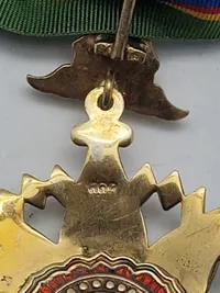 Thailand: The Most Noble Order of the Crown of Thailand, 2nd / 3rd Class, Knight Commander / Commander's Grade, neck badge, silver, silver-gilt and enamel.