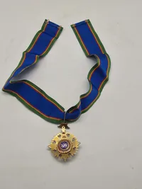 Thailand: The Most Noble Order of the Crown of Thailand, 2nd / 3rd Class, Knight Commander / Commander's Grade, neck badge, silver, silver-gilt and enamel.