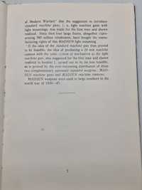 Sjælden original instruktionsbog for Madsen maskingevær mm.