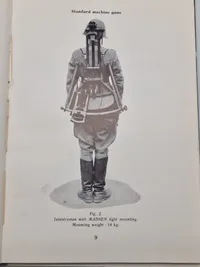 Sjælden original instruktionsbog for Madsen maskingevær mm.
