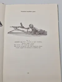 Sjælden original instruktionsbog for Madsen maskingevær mm.